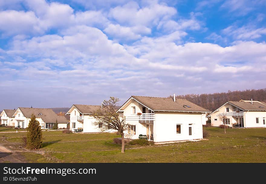 Holiday village in the forest. Holiday village in the forest