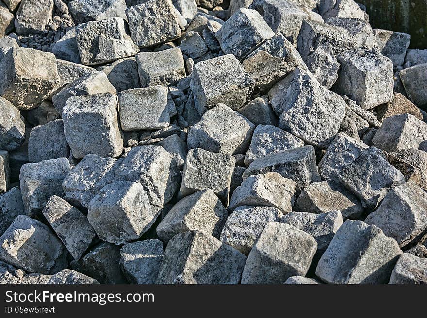 Building stones for decoration pavement. Building stones for decoration pavement