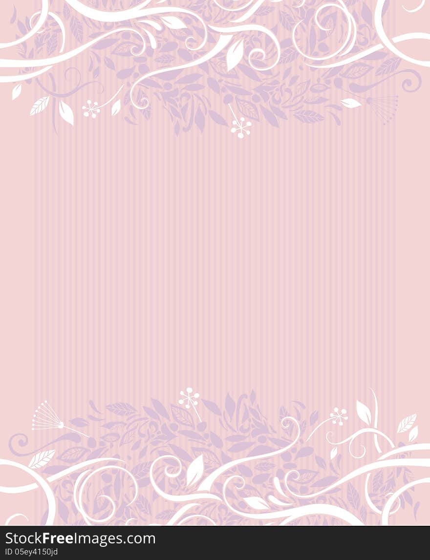 Wedding background with decorative foliage and space for text. Wedding background with decorative foliage and space for text