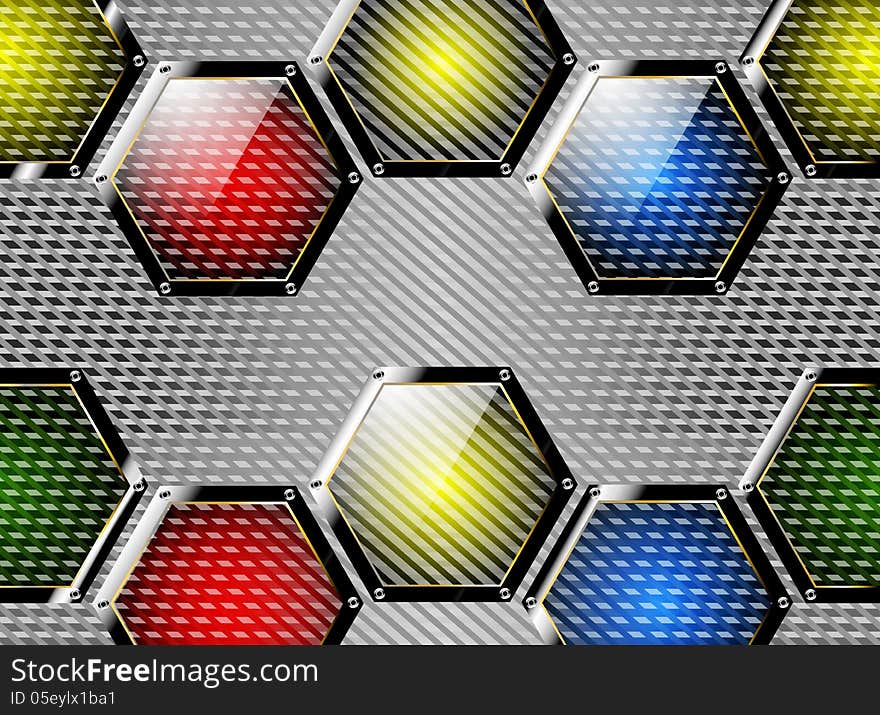 Illustration colorful steel abstract background