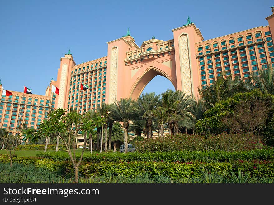 Hotel Atlantis In Dubai. The United Arab Emirates.