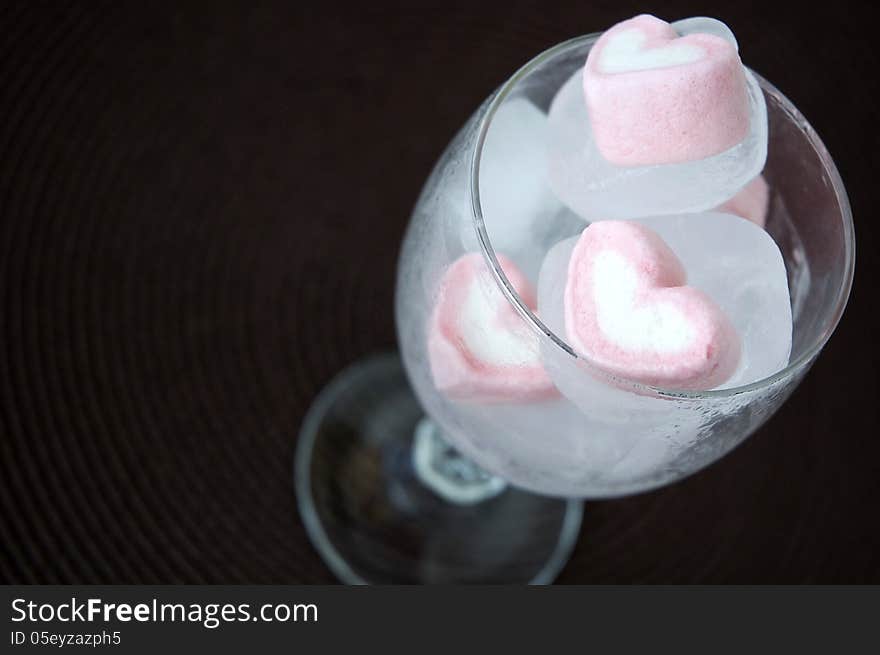 Marshmallow In Ice Cube