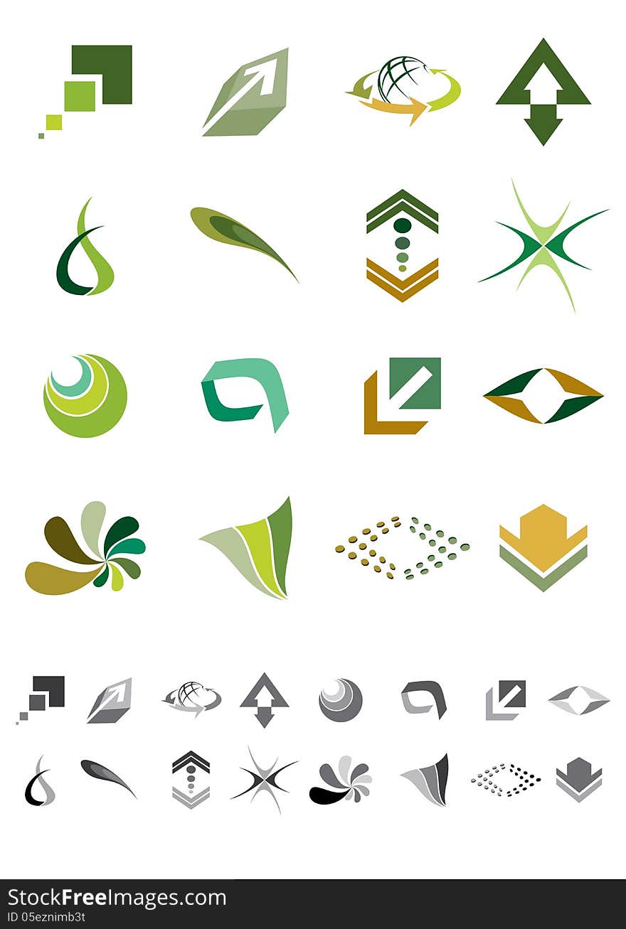 This is a set of vector abstract icons suitable for several projects. This is a set of vector abstract icons suitable for several projects.