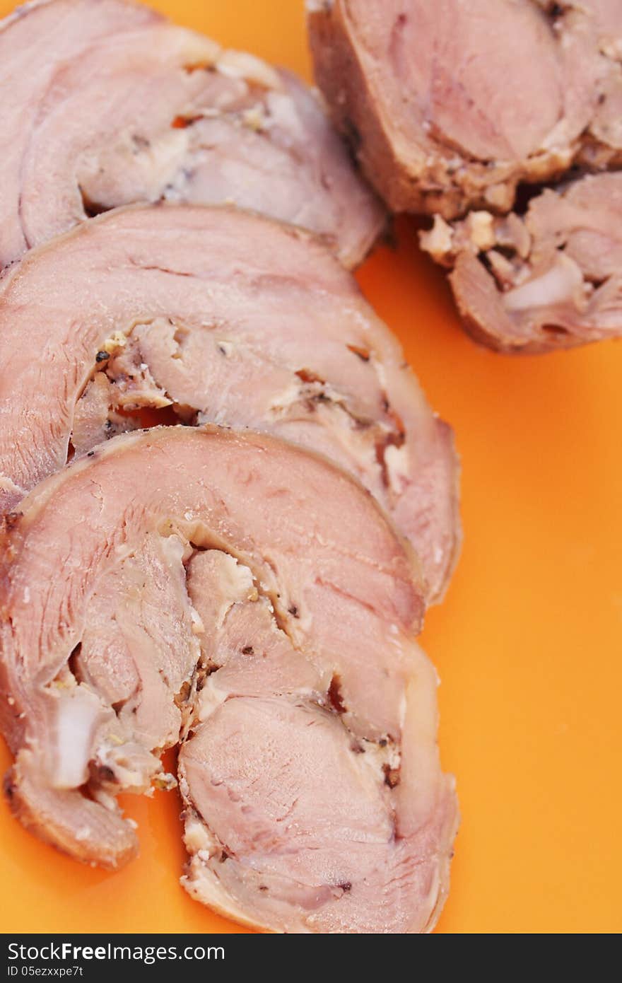 Roasted meat as a symbol of healthy eating