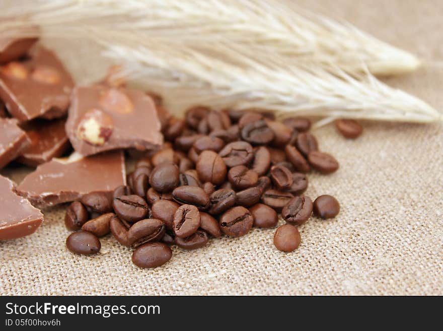 Coffee grunge background