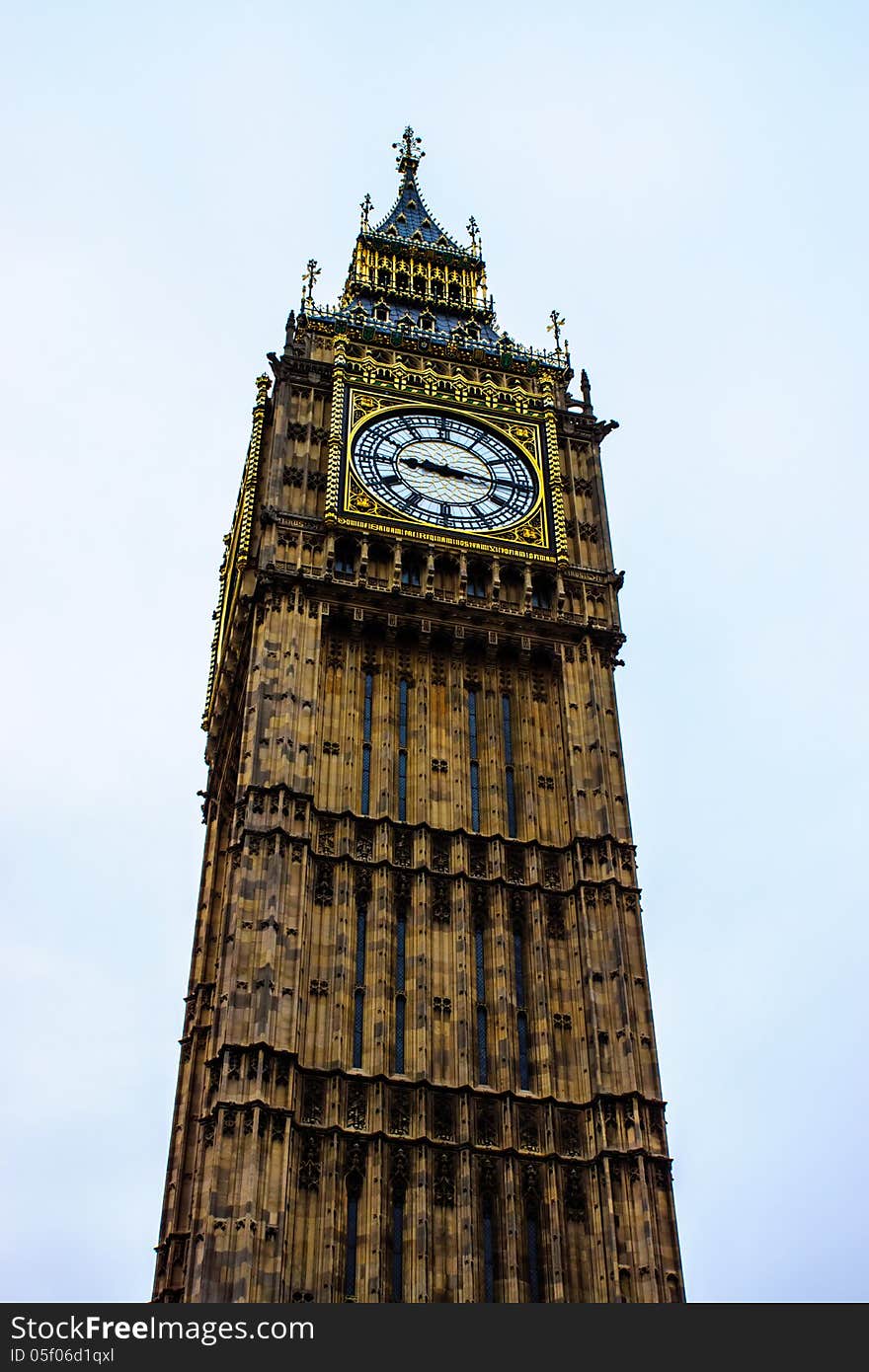 The Elizabeth Tower (Big Ben) in London, United Kingdom. The Elizabeth Tower (Big Ben) in London, United Kingdom