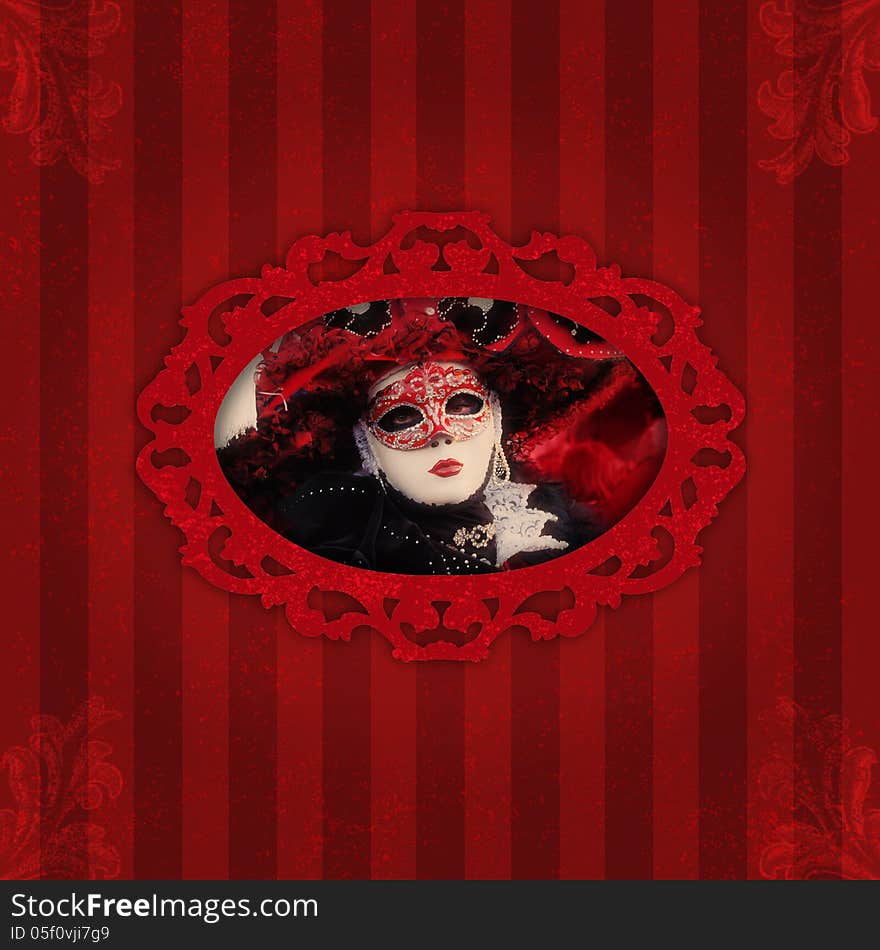 Venetian carnival background