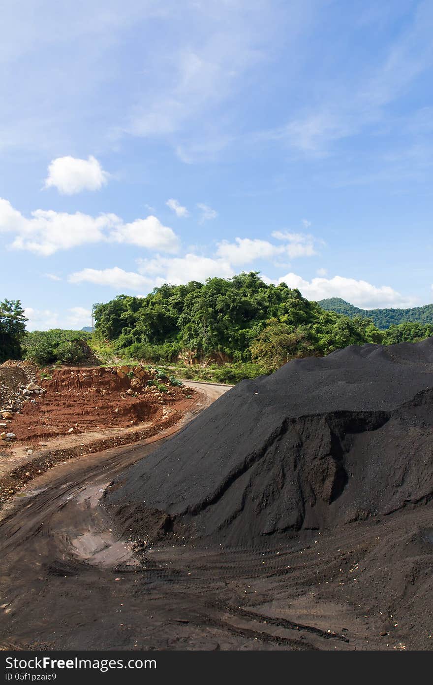 Coal Stock pile. used in the industry.