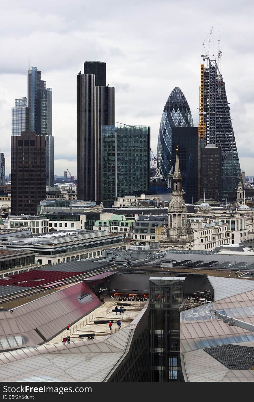 London panorama from St. Paul cathedral