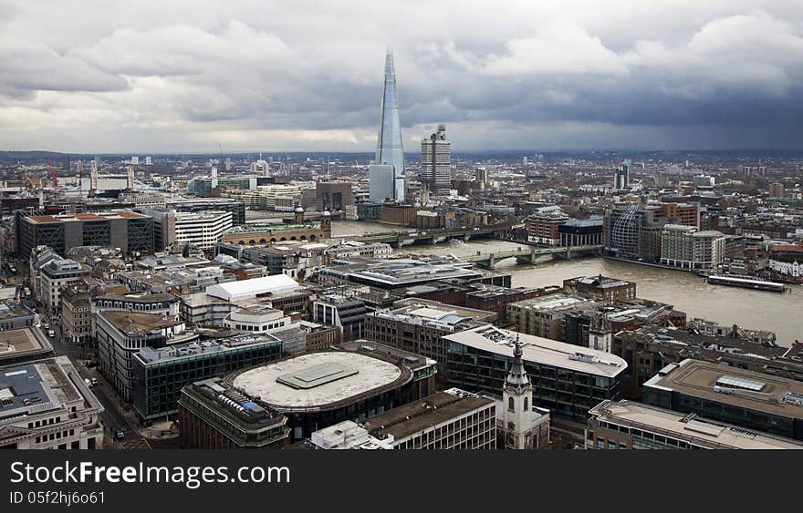 London panorama from St. Paul cathedral