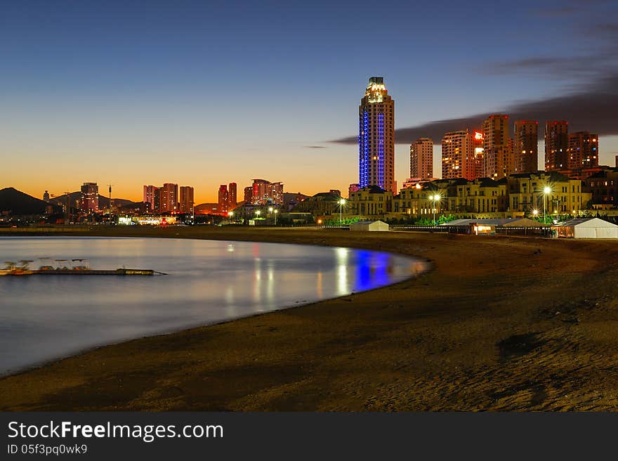 The image taken in china`s liaoning province,dalian city,xinghai square scenic spot. The image taken in china`s liaoning province,dalian city,xinghai square scenic spot.