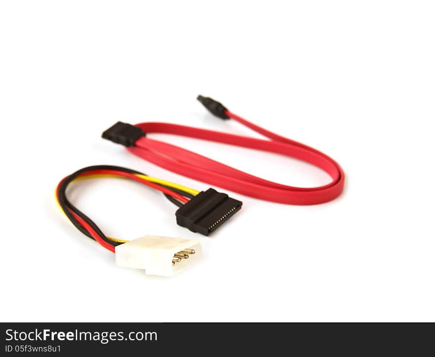 Electric wire cable White background isolated. Electric wire cable White background isolated.