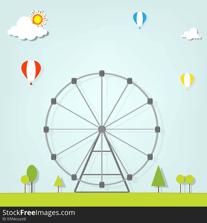 Landscape With A Ferris Wheel