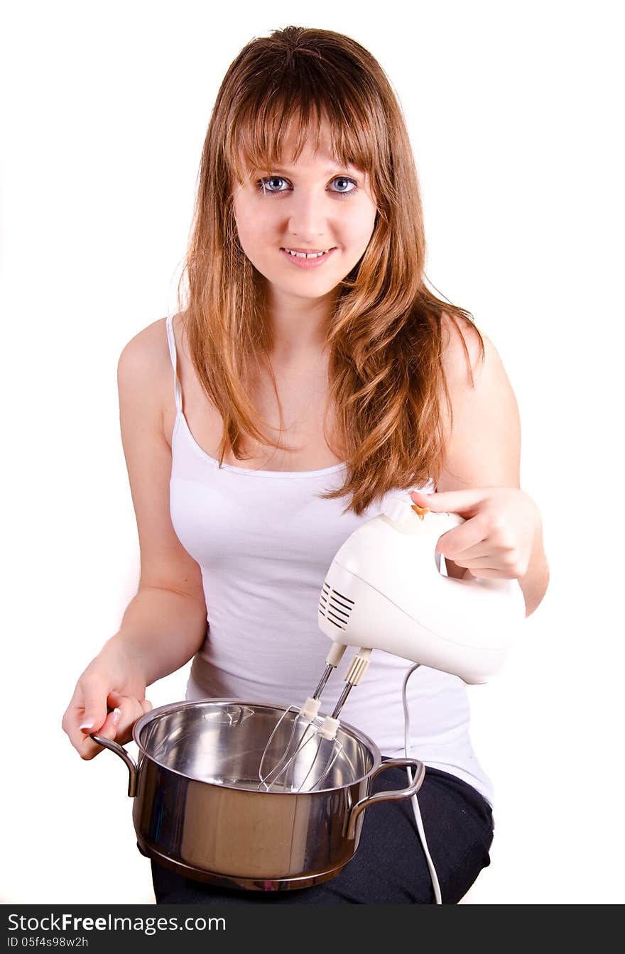 Girl And A Pot.