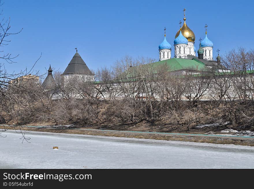 Novospassky monastery in Moscow.