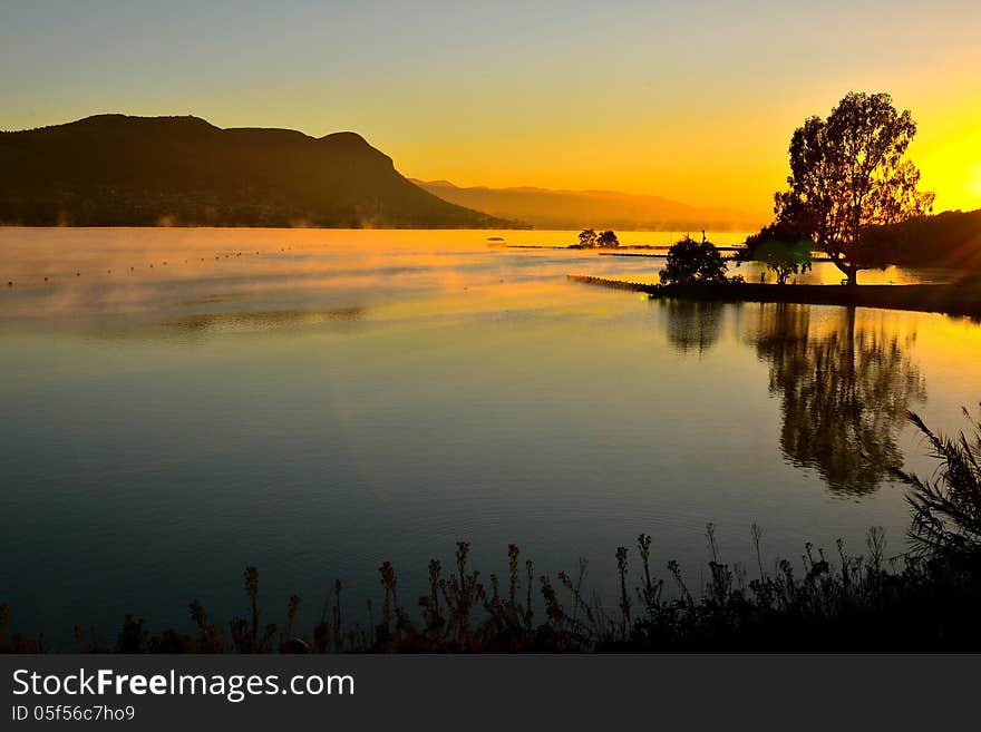 Dam At Dawn