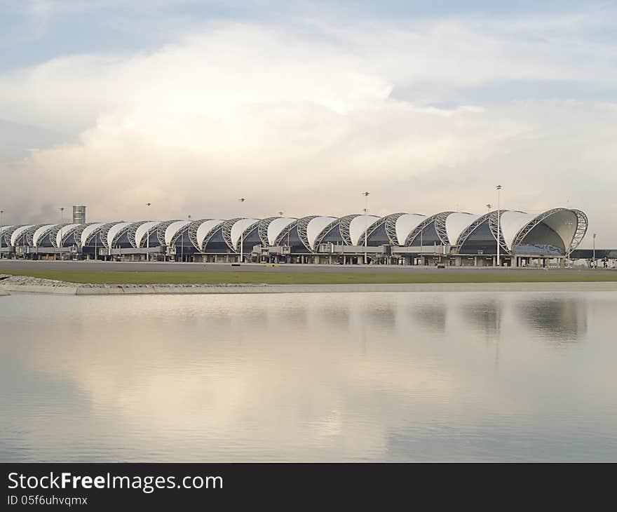 Suwannabhumi international airport, Bangkok Thailand. Suwannabhumi international airport, Bangkok Thailand