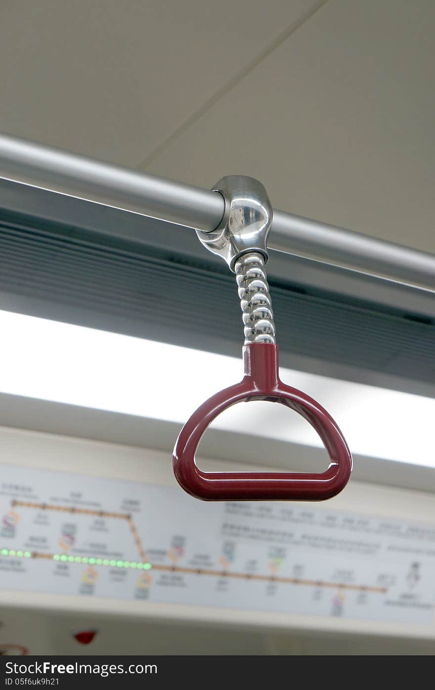 Handrail In The Subway