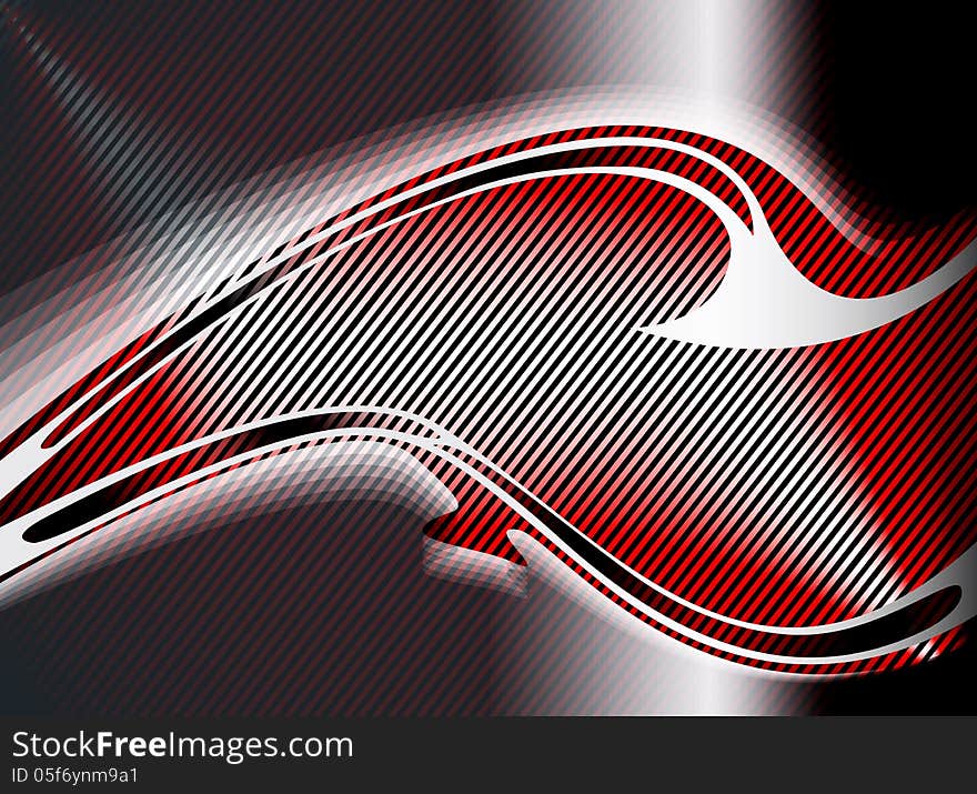 Red line steel pattern abstract background