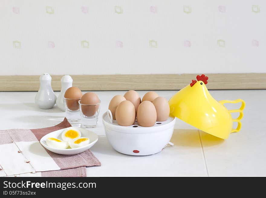 Egg boiler machine tool a useful home appliance kitchenware