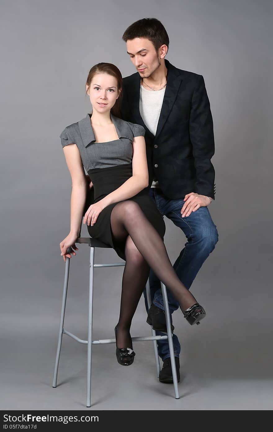 Portrait of young couple