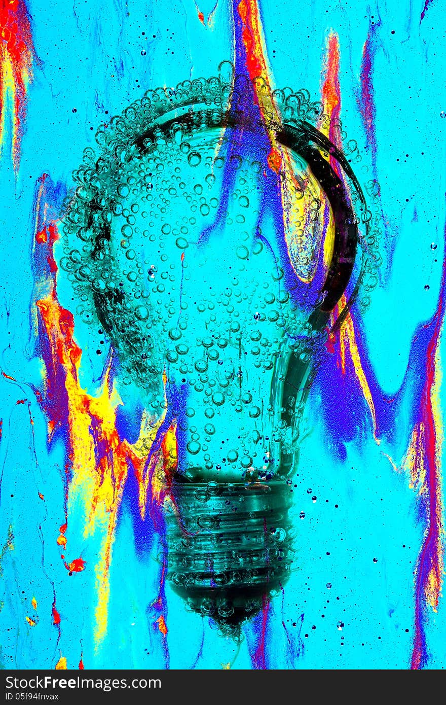 Electric Light Bulb Abstract