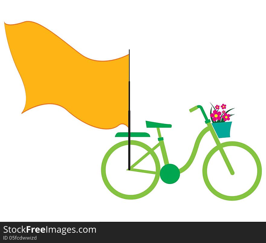 Flag bicycle for your tex. Flag bicycle for your tex