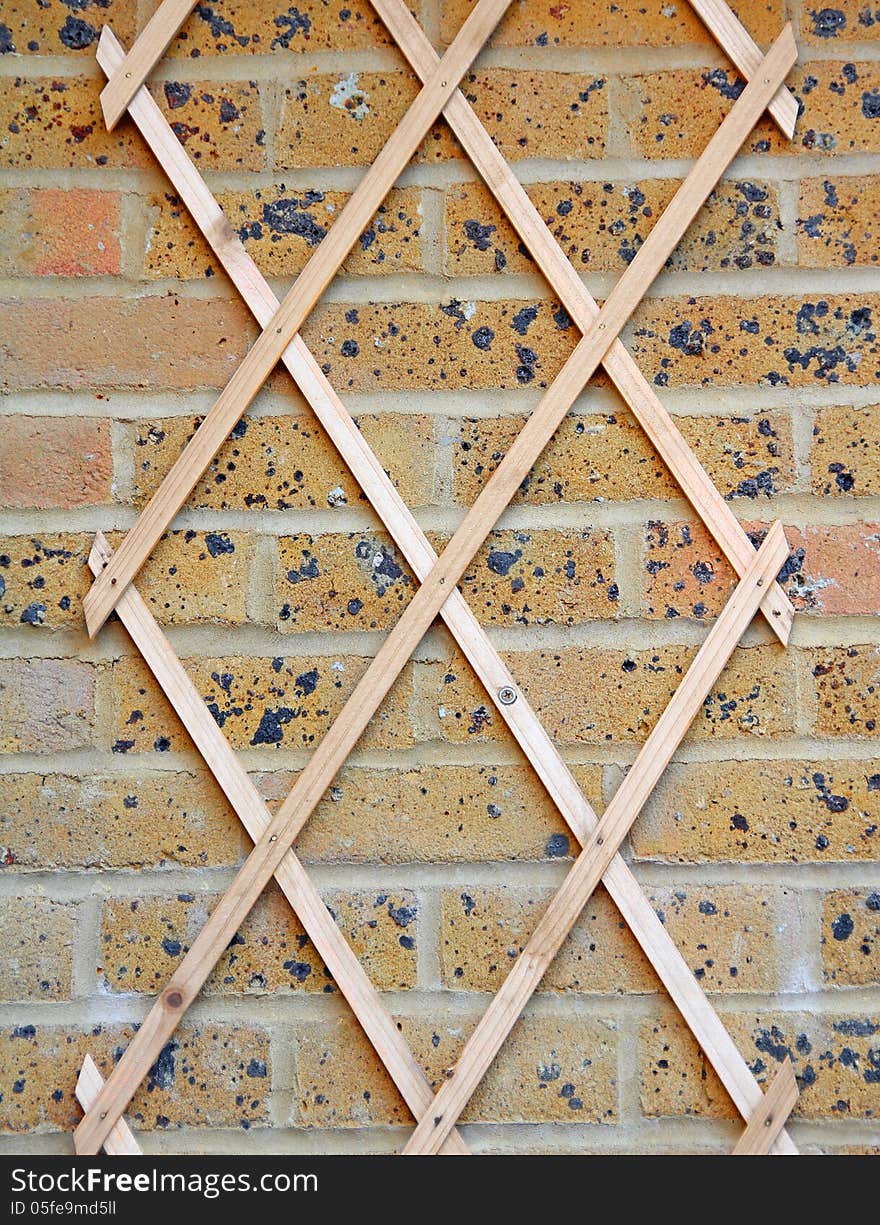 Photo of expanding garden wall trellis ideal for climbing plants and flowers.