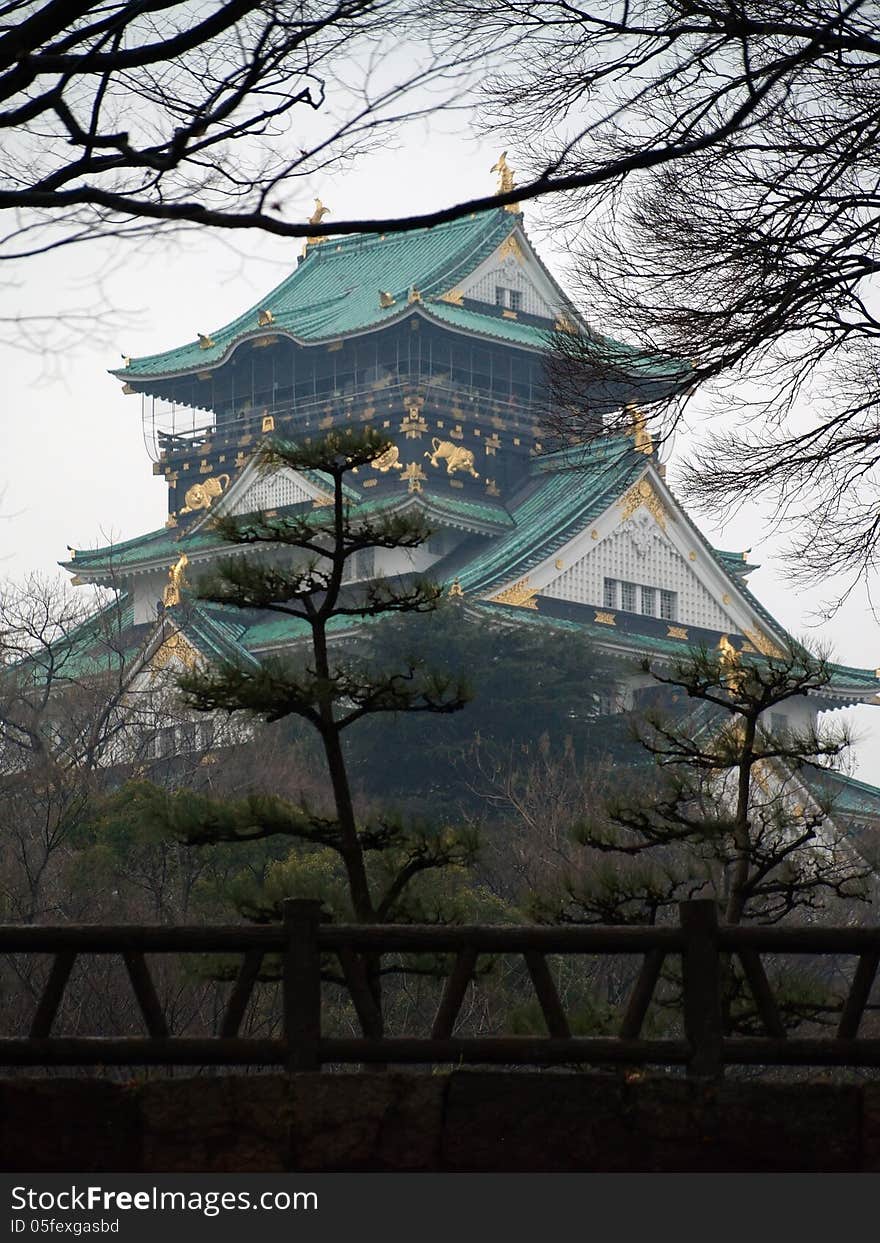 Old Castle In Osaka, JApan