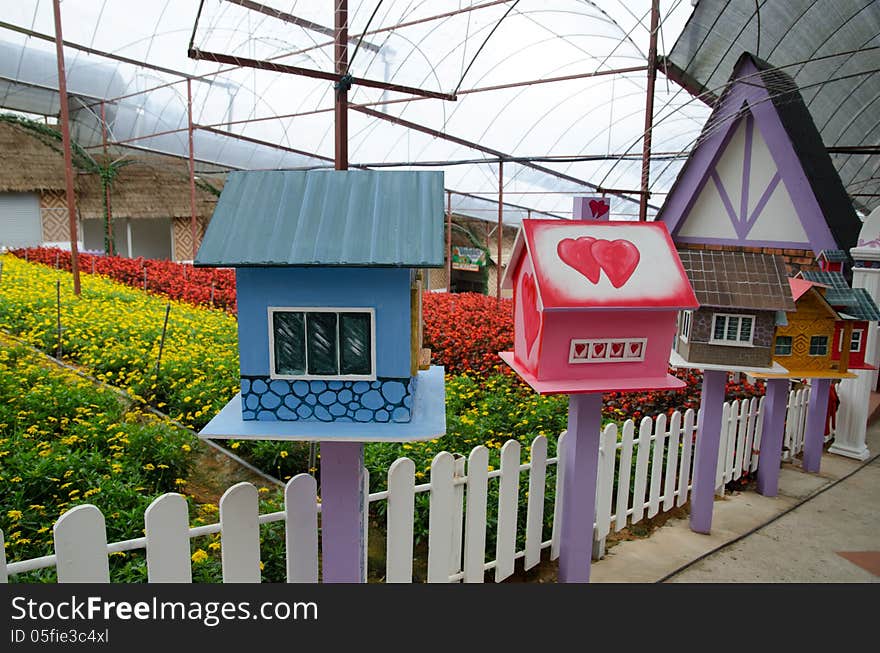 Colorful mailboxes