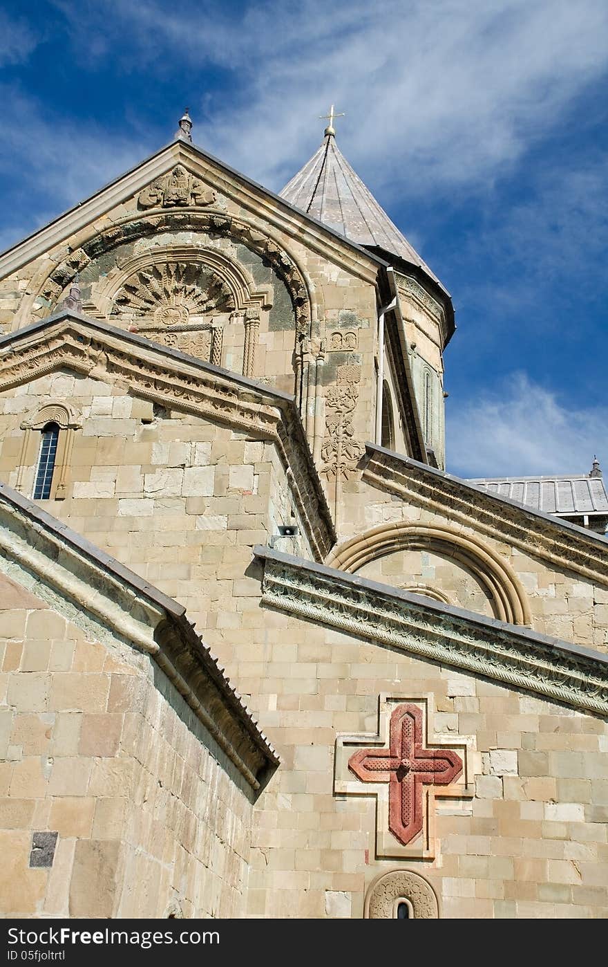 Cathedral Sveticxoveli one of the symbols of Georgia. Cathedral Sveticxoveli one of the symbols of Georgia