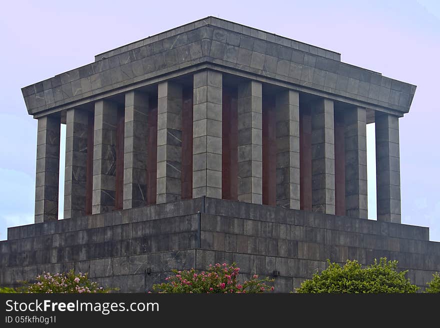 Ho Chi Min mausoleum in Hanoi, Vietnam.