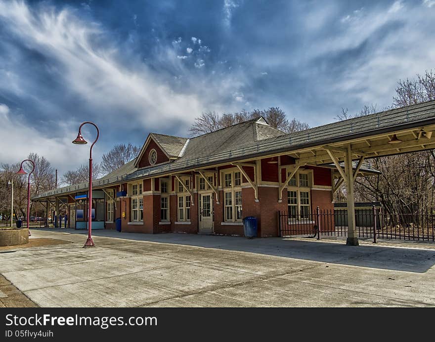 A old train station in Montreal Quebec west area