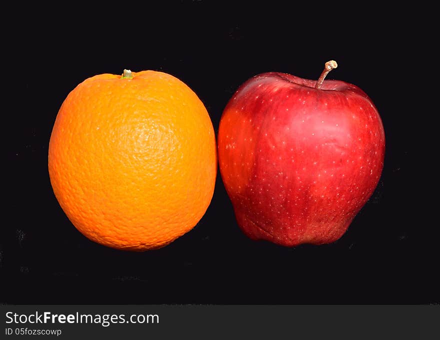 Apple and orange