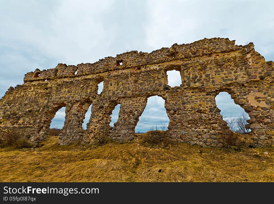 Ruins in Laiuse, old castle. Ruins in Laiuse, old castle.