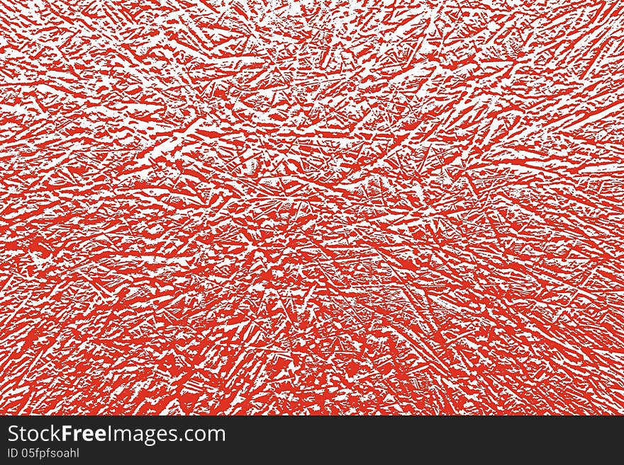 Abstract background texture or red and white. Branches irregular with some degraded