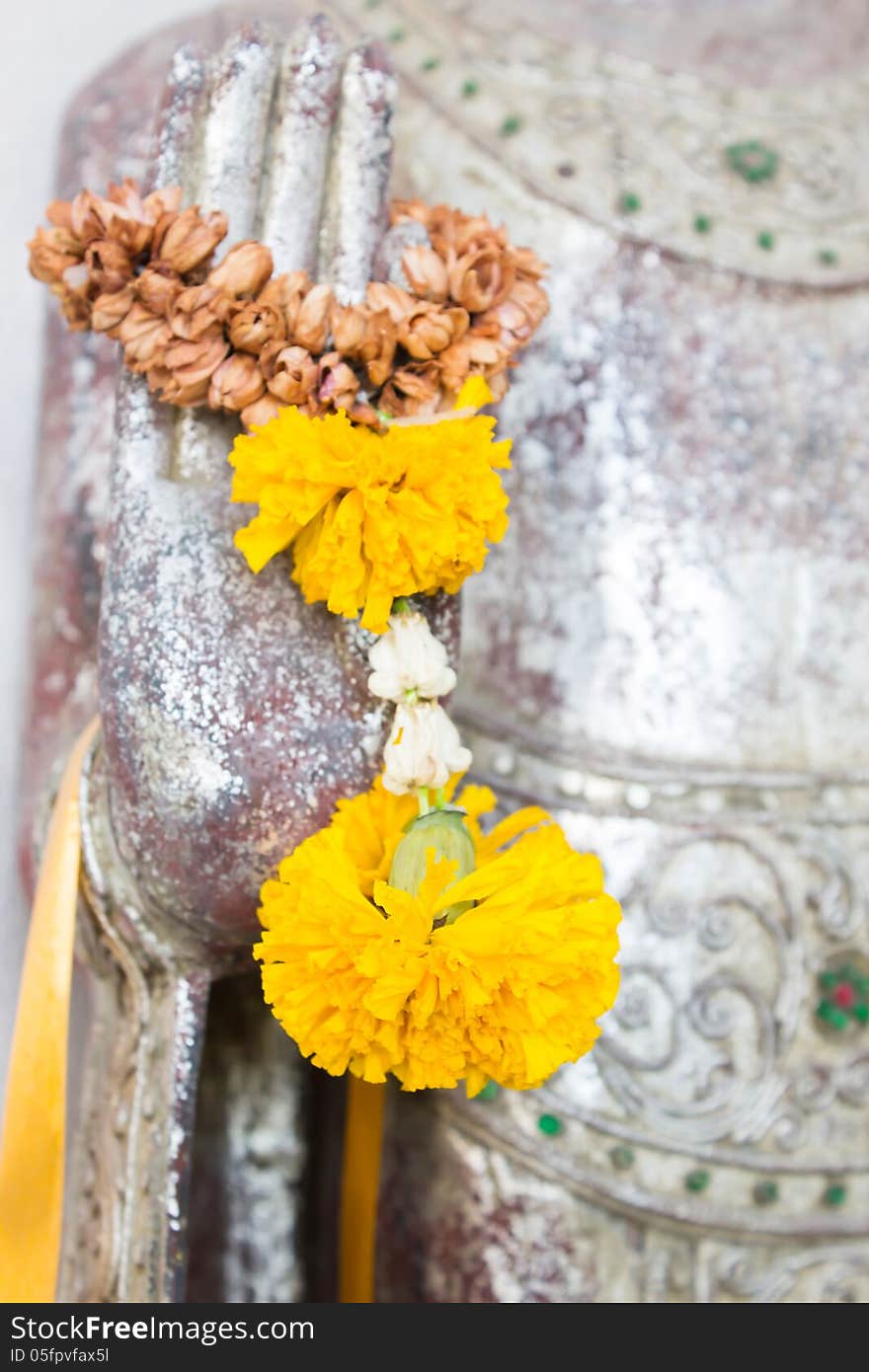 Flower On Buddha Hand