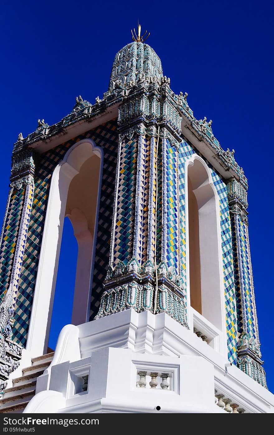 Pagoda in the temple of Thailand was construction in rama1 of Rattanakosin.