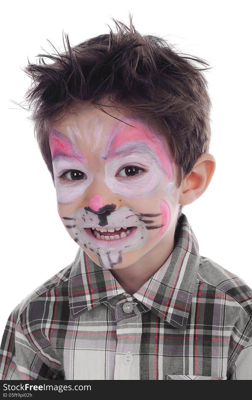 Face painting of rabbit