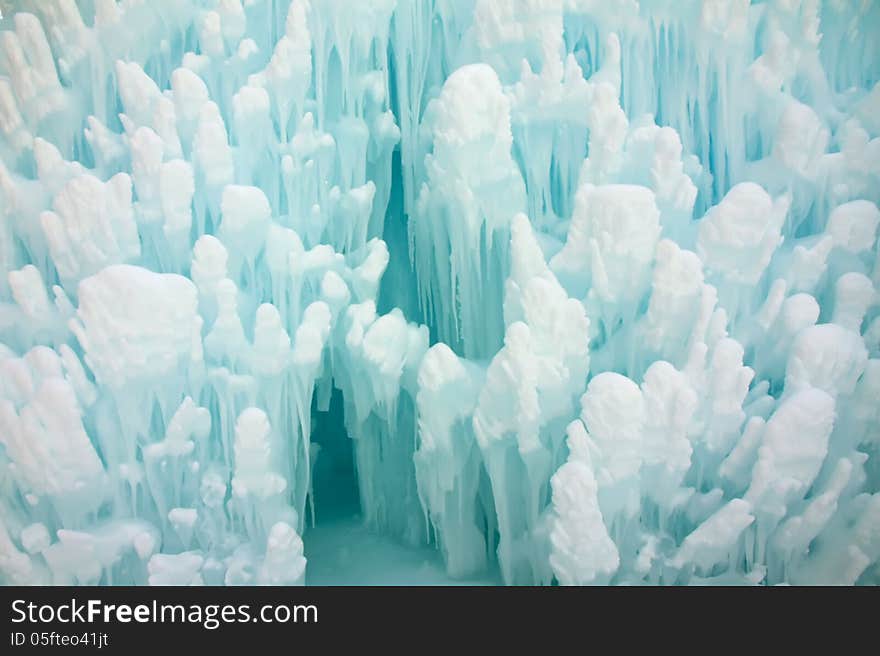 Hot springs covered with ice in Park City Utah. Hot springs covered with ice in Park City Utah