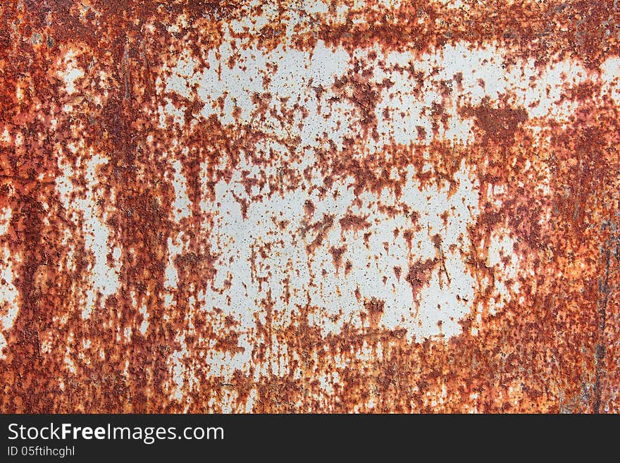 Heavy corroded rusty metal surface as background or texture. Heavy corroded rusty metal surface as background or texture