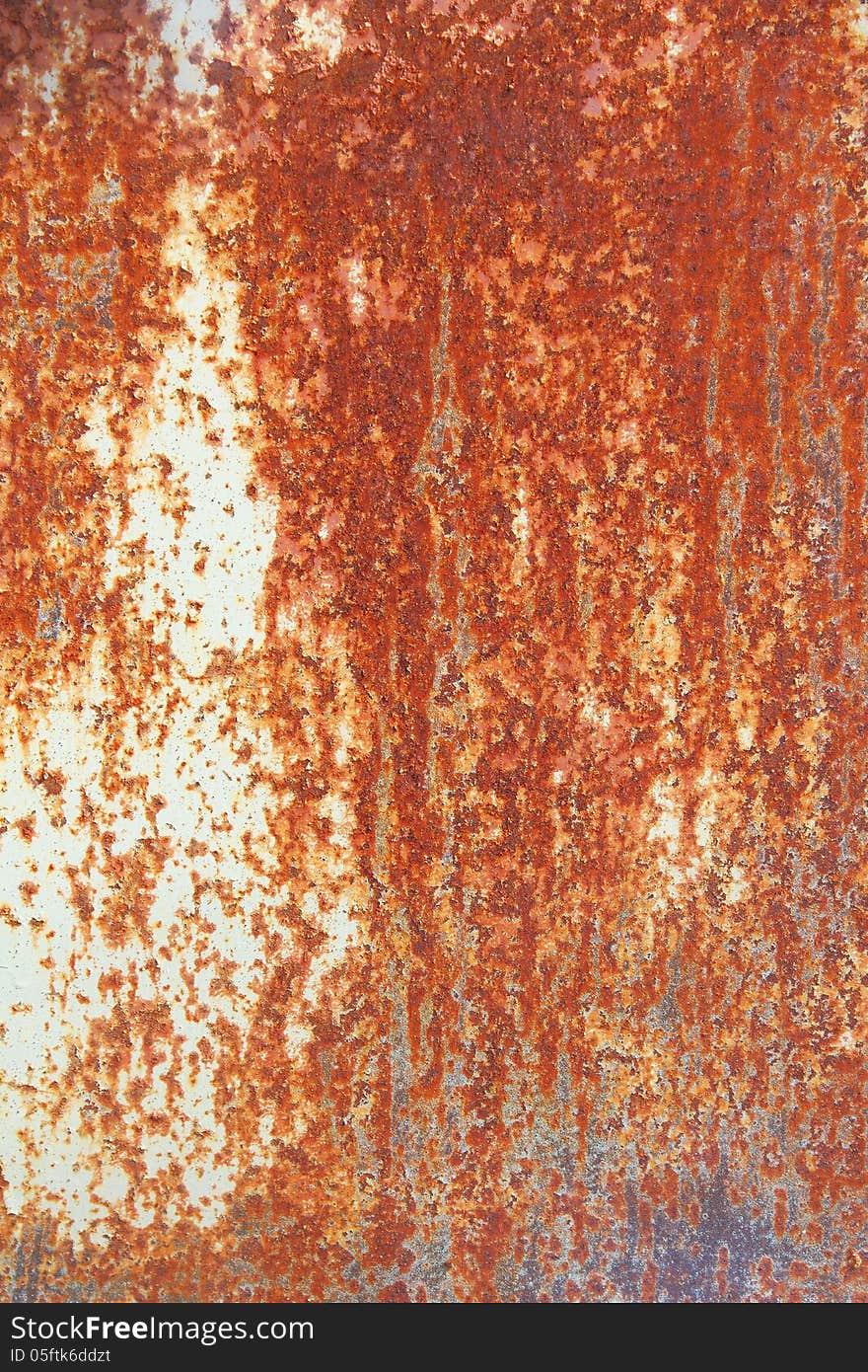 Heavy corroded rusty metal surface as background or texture. Heavy corroded rusty metal surface as background or texture