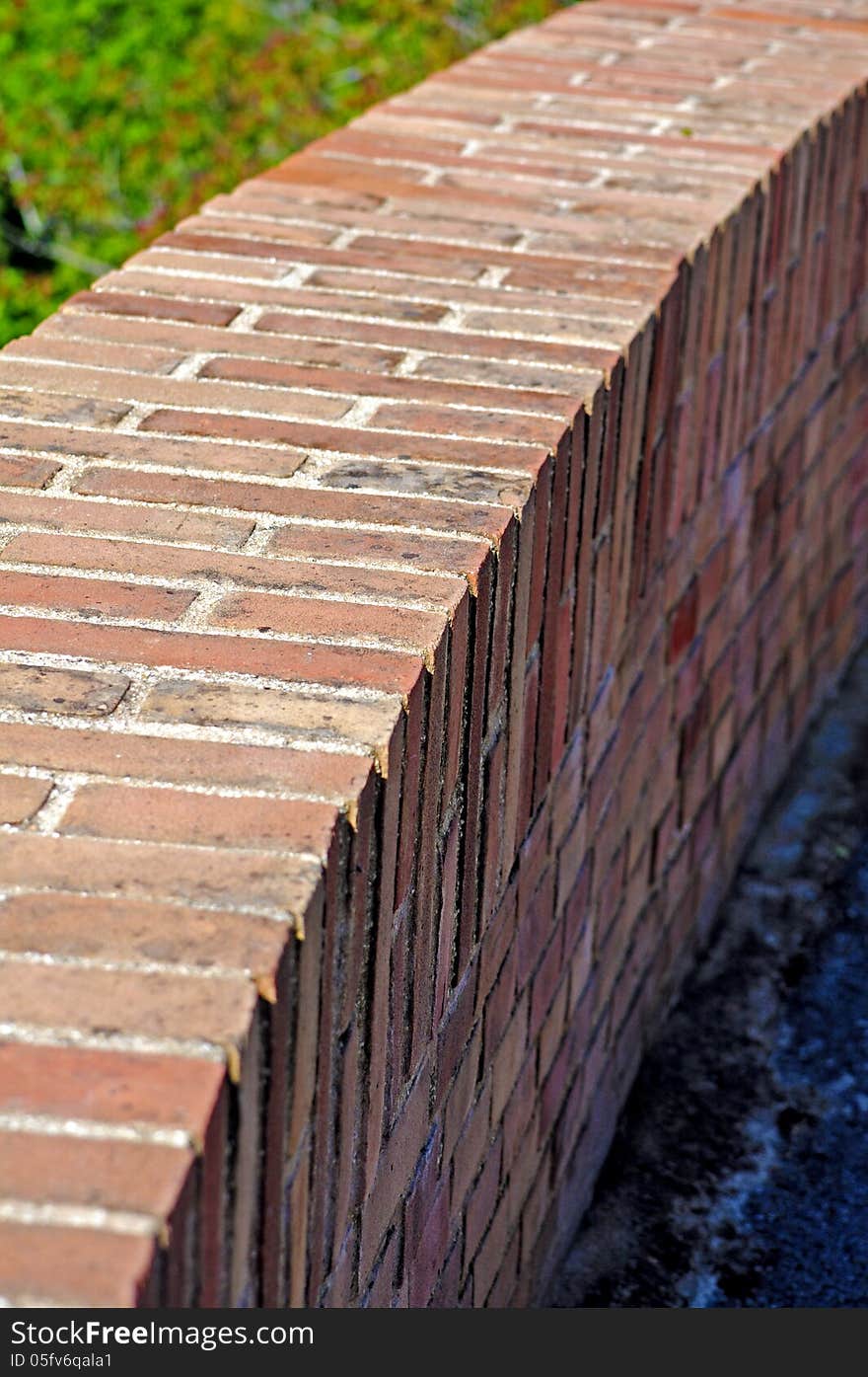 Bricks street wall