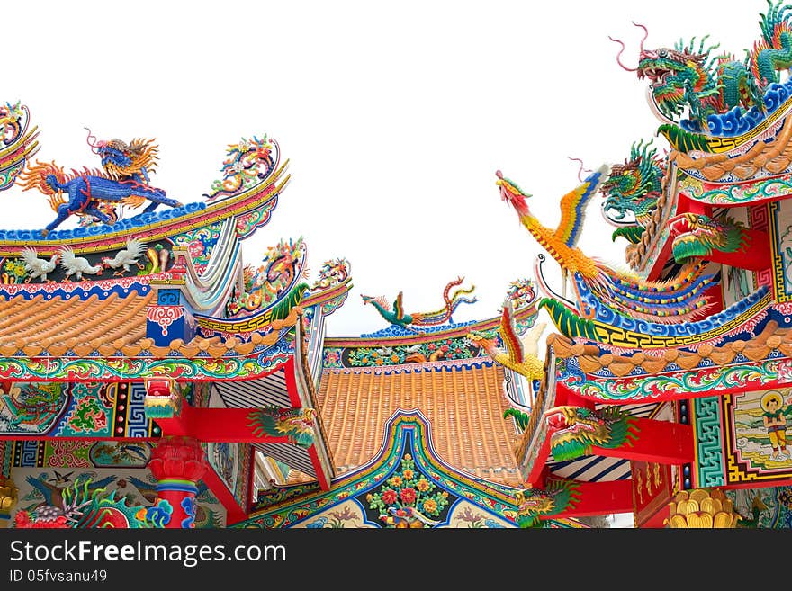 Chinese temple roof