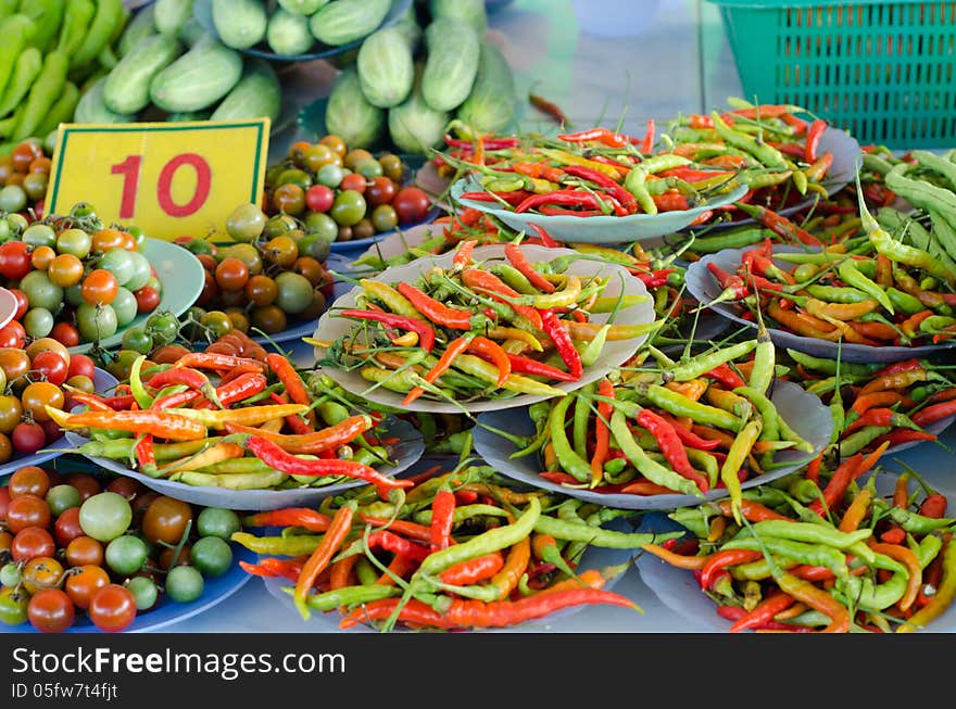 Vegetable for sale in Thailand market