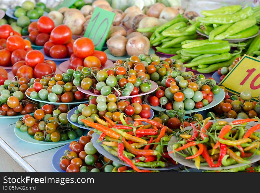 Vegetable for sale in Thailand market