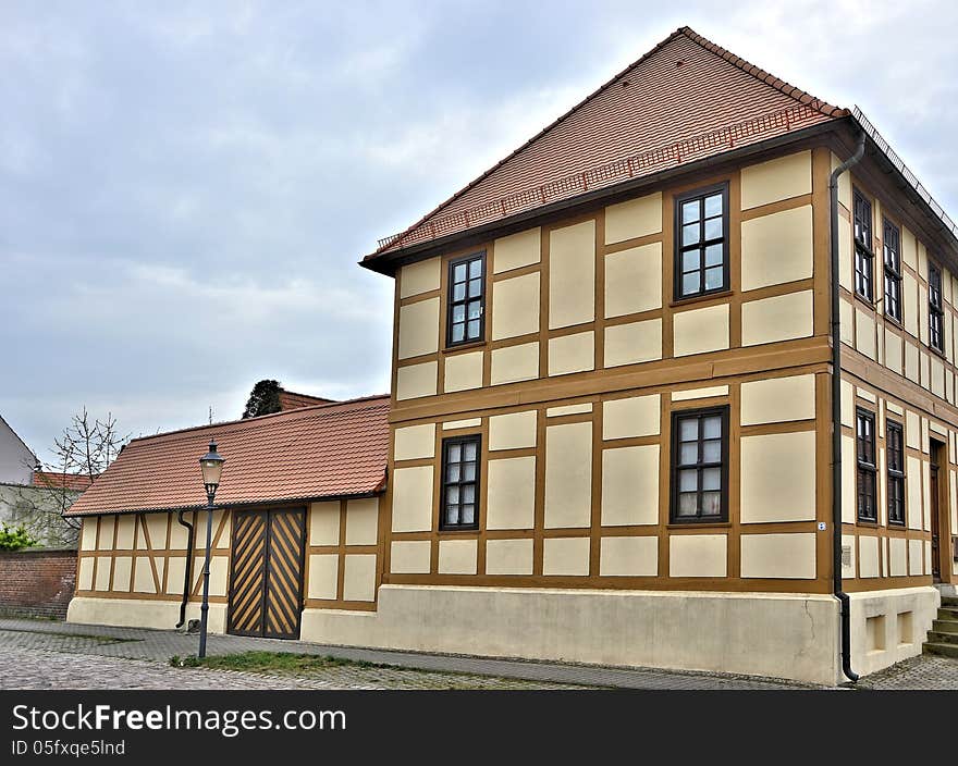 Renovated half-timbered house