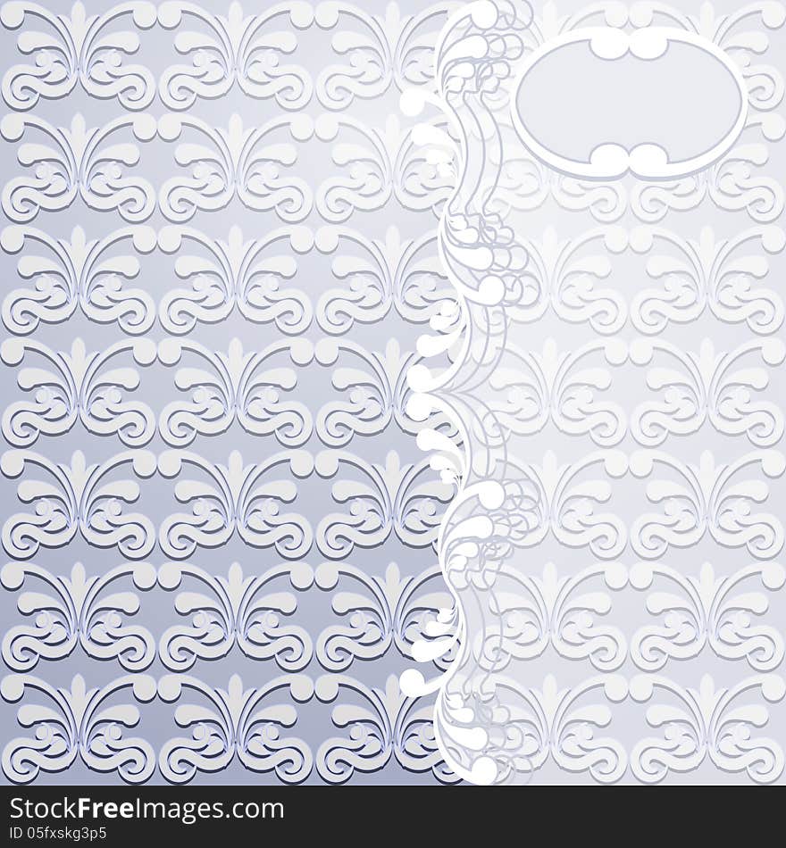 Victorian background with white pattern. Vector illustration. Victorian background with white pattern. Vector illustration