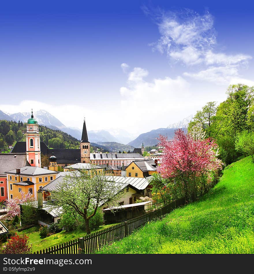 Beautiful Alpen scenery - Berchtesgaden, Bavaria. Beautiful Alpen scenery - Berchtesgaden, Bavaria