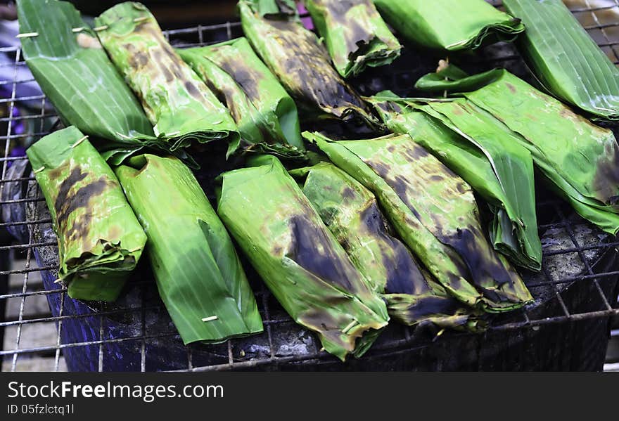 Toast sticky rice